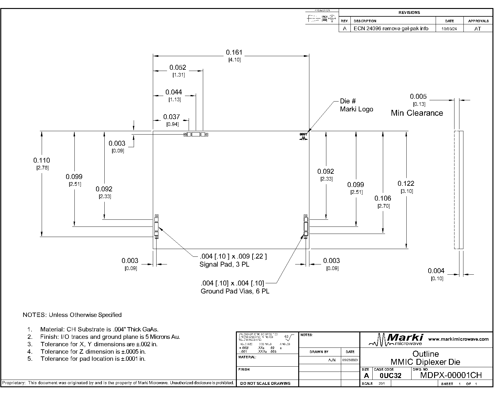 MDPX-00001CH_Passive MMIC Duplexer